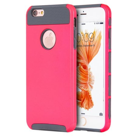 Marware Sport Grip For Iphone - Apple iPhone 8 / iPhone 7 Case Shockproof, with Tempered Glass Screen Protector Dual layer Rugged Case Non-slip Grip Protection Cover for iPhone 7 / iPhone 8 - HOT PINK