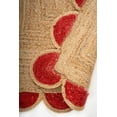 thumbnail image 4 of Indian Handmade Braided Natural Jute With Red Color Jute Design Area Rugs , Scalloped Rugs , Home Décor Natural Jute Rugs & Carpet Size , 2.6 x 8 Feet ( 75 cm x 240 cm )Runner, 4 of 5