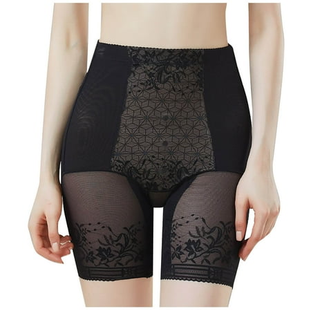 Itsame Lingerie Underpants for Womens Panties Lift Buttocks Breathable Lace Breathable Underwear Black Size M