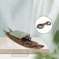 thumbnail image 4 of (Handmade Wooden Miniature Canoe Sailing Boat), 4 of 9