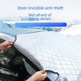 thumbnail image 3 of Funda de nieve para coche, ropa anticongelante para coche, protector solar para cristales delanteros, aislamiento térmico, parasol engrosado anticongelante, protector de nieve para coche, 3 of 4