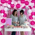 thumbnail image 6 of Pajama Party Decorations for Girls Women, Pajama Hot Pink Balloon Garland Kit Decor Pajama Party Foil Curtain Backdrop for Movie Night Ladies Night Girls Slumber Sleepover Party Decorations, 6 of 6