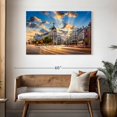 thumbnail image 3 of Elephant Stock Gran Via Light Trails Wall Art - Horizontal Canvas Wall Art - Living Room Wall Decor - City Canvas - Gray And Blue Decor - 45" x 30", 3 of 8