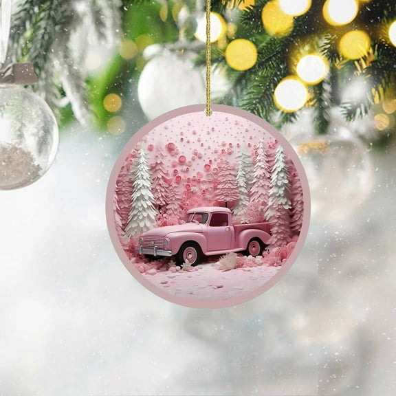 HongHeng Clearance Under $2.00 Christmas Home Decoration Christmas Hanging Ornaments Christmas Tree Decoration Small Pendant