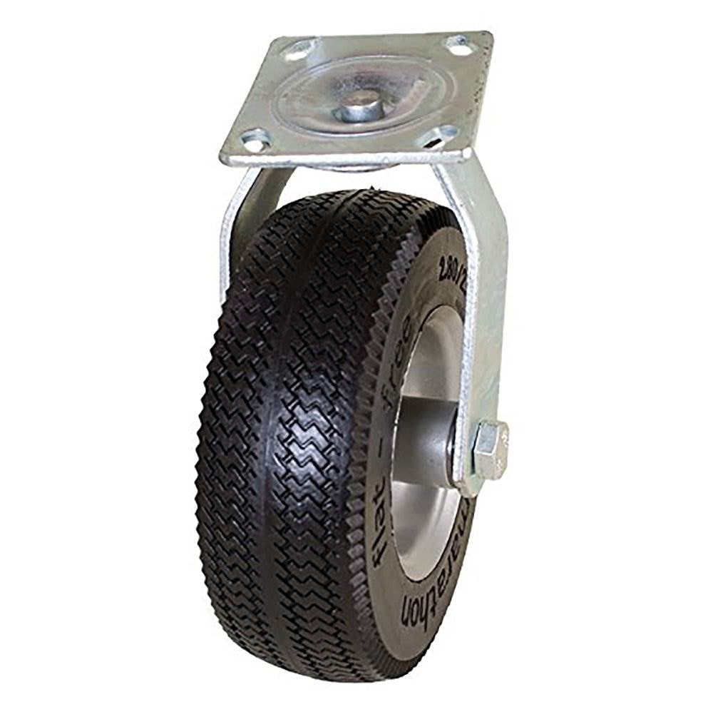 Marathon Tire 8" Swivel Caster with Flat Free Tire Wheel for Small