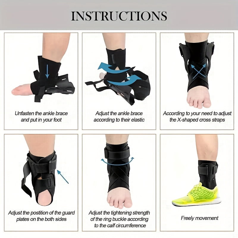 1pc with Hardware Reinforcement, Ankle Brace, Ankle Support Guard, Unisex Ankle Support
