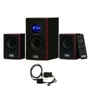 Acoustic Audio AA2103 Bluetooth Home 2.1 Speaker System with Optical Input for Multimedia
