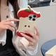 thumbnail image 5 of For iPhone 15 Pro Max Silicone Case Cute Eaten Apple Design Shockproof Phone Back Cover, 5 of 5
