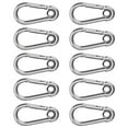 thumbnail image 4 of Ecomeon Stainless Steel Snap Hook,10Pcs Snap Hook Stainless Steel Safety Rope Spring Carabiner Hanging Buckle Accessories,Spring Carabiner, 4 of 8
