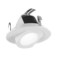 thumbnail image 2 of NICOR Lighting DLR4-R-10-120-3K-WH 4 in. LED Recessed Retrofit Adjustable Retractable Downlight, White - 3000K, 2 of 5