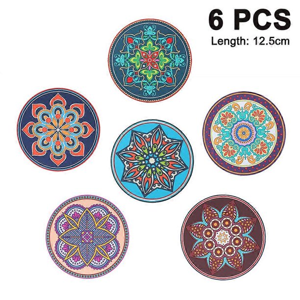 Creative Home Heat-resistant Round Non-slip Coaster, Silicone Heat Insulation Pad, High Temperature, Waterproof