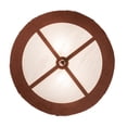 thumbnail image 5 of Meyda Tiffany 238688 Tall Pines 2 Light 16" Wide Semi-Flush Drum Ceiling Fixture - Rust, 5 of 7