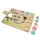 thumbnail image 2 of Tablero de habilidades para niños pequeños, tema de desbloqueo, coordinación mano-ojo, tablero sensorial de madera gruesa para educación, aprendizaje familiar, 2 of 5