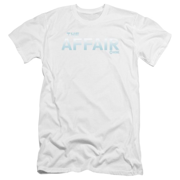 Affair Logo Premium Adult Slim Fit 30/1 T-Shirt White