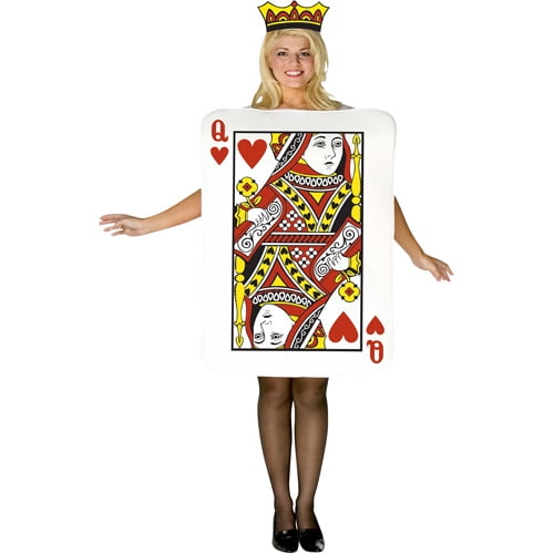 Queen Of Hearts Card Adult Halloween Costume Walmart Com Walmart Com