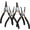 Small Tip Snap Ring Pliers, variant on Snap Ring Pliers Set, 2pcs 7" Internal/External Circlip Pliers Kit with Bent Jaw, Heavy Duty Precision Spring Loaded Pliers for Ring Remover Retaining and Remove Hoses, Gaskets