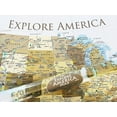 thumbnail image 3 of GeoJango USA Map Poster With Travel Destinations - Gold (30x20 Inches), 3 of 7