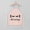 thumbnail image 4 of Tignapoo Cute Eyelash Printed Kitchen Apron - Waterproof Cotton-Linen Blend, 68*55cm, Lightweight & Durable, Ideal for Home & Coffee Shops, Machine Washable, Unisex Design, 4 of 6
