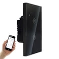 thumbnail image 1 of Apagador Inteligente Wifi Touch 2 Botones Negro Compatible Con Alexa Google Lumma DS-121BW-2N, 1 of 10