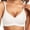 White, variant on Women's Seamless Push Up Bra, Underwire Alternative with "W" Jelly Bar, Breathable Nylon & Spandex, Full Coverage, V neck, Suitable for Multiple Occasions, Sizes S XXXL