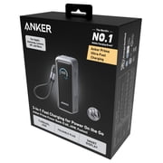 Anker Prime Power Bank, 9,600mAh Battery Pack with 65W Output, Built-in AC Plug, Supports PD 3.0 and PPS, 30W Fast Recharging, Sleek Portable Charger for MacBook Pro, iPhone 15 Series, Galaxy, iPad