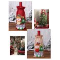 thumbnail image 3 of Billuyoard Lentejuelas Cubierta de botella de vino Cordón Tridimensional Papá Noel de comedor Navidad Beber Ropa Bolsa Fiesta Accesorios Kits de decoración para fiestas Verde Billuyoard HA068794-01, 3 of 6