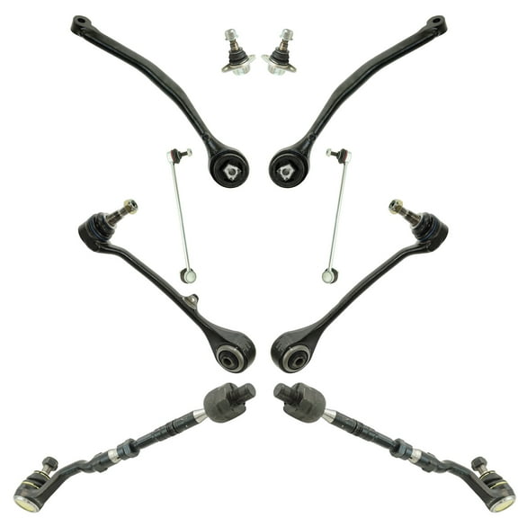 TRQ Front Control Arm Tie Rod Ball Joint Sway Link Steering Suspension Kit 10pc PSA65008 Fits select: 2007-2010 BMW X3