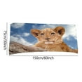 thumbnail image 3 of SDJMa Microfiber Beach Towels, Oversized, Quick Dry (30" x 60") Sand Proof, Absorbent, Compact, Beach Blanket, Lightweight Towel for The Swimming, Sports, Beach, Gym-Lion Printed, 3 of 4