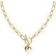thumbnail image 1 of Gargantilla de cadena de oro, collar grueso de diseñador de moda chapado en oro de 14 quilates para mujeres y niñas - Style1 sincero  electrónico, 1 of 3