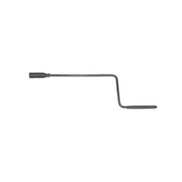 BAL RV Trailer Stabilizer Jack Stand Crank 23033 Slotted Drive; Black; Steel; 14 Inch Shaft Reach