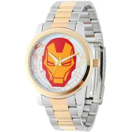 UPC 843231079328 product image for Marvel Tony Stark Men's Casual Alloy Watch, Two-Tone Bracelet | upcitemdb.com