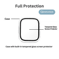 thumbnail image 3 of Qixxronics Clear Case for Apple Watch Series 6 40mm 3PACK, Built-in Tempered Glass Screen Protector, 3 of 5