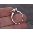 thumbnail image 4 of 1 Carat Solitaire Man made diamond moissanite Wedding Ring for her with 18k Gold Plating, 4 of 6