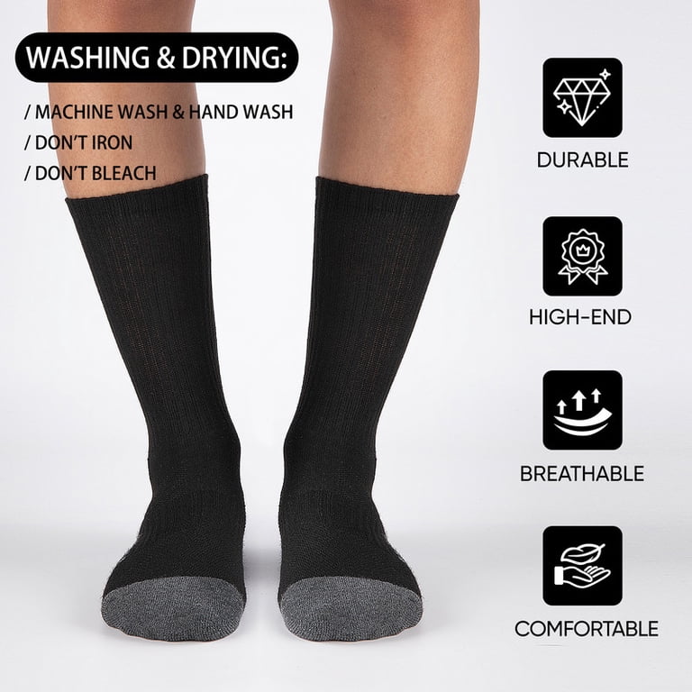 Cooplus Men's Crew Socks, 15-Pack photo 3