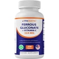 thumbnail image 1 of Suplemento de hierro Gluconato ferroso vitamático 324 mg más vitamina C, 1 of 8