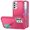 Teal/Pink, variant on BD Tough Rugged Cover Designed for Samsung Galaxy A53 5G Case - (Burgundy) Impact Resistant Hybrid Protector Stand Case with Noise-Cancelling Wireless Earbuds with Charging Case
