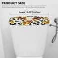 thumbnail image 5 of ZIATUBLE Cow Print Toilet Tank Dust Cover Sunflower Cow Toilet Mat Protective Cover 2 Pcs Soft Toilet Bowl Tank Covers for Bathroom Universal Toilet Tank Lid Home Indoor Decoration, 5 of 5
