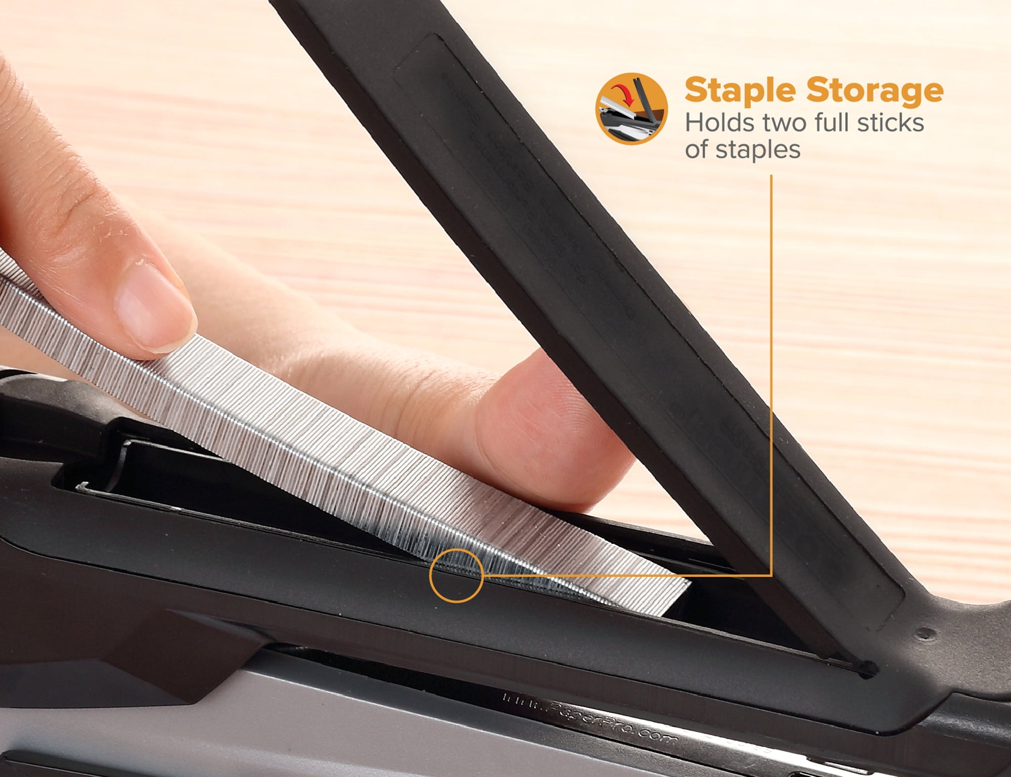 Bostitch Office Eco-Friendly Stapler, Compact 3-in-1 Desktop Stapler, Reduced Effort, Jam-Free, 20 Sheet Capacity, Black