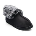 thumbnail image 3 of EUROPEAN SOFTEST Women's Fuzzy Memory Foam Slippers, Indoor Outdoor Faux Fur Booties House Shoes, 3 of 4