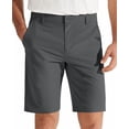 thumbnail image 2 of Men's Big & Tall Casual Shorts Stretch Quick Dry Solid Color Lightweight Breathable Spill Proof Long Dress Golf Shorts, XL, 2 of 5