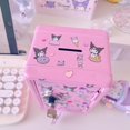 thumbnail image 2 of Nueva alcancía de hierro forjado con diseño de Cinnamoroll de My Melody Kawaii de Sanrio, bonita alcancía con forma de corazón con pegatinas de Anime para guardar llaves, regalo, 2 of 5