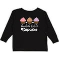 thumbnail image 3 of Inktastic Auntie Little Cupcake Niece Girls Long Sleeve Toddler T-Shirt, 3 of 5