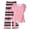 Pink, variant on Levmjia Two Piece Outfit For Women Casual Printed Short Sleeve Top Pants With Straps Soft Polyester Sleepwear Set Comfortable Home Relaxation