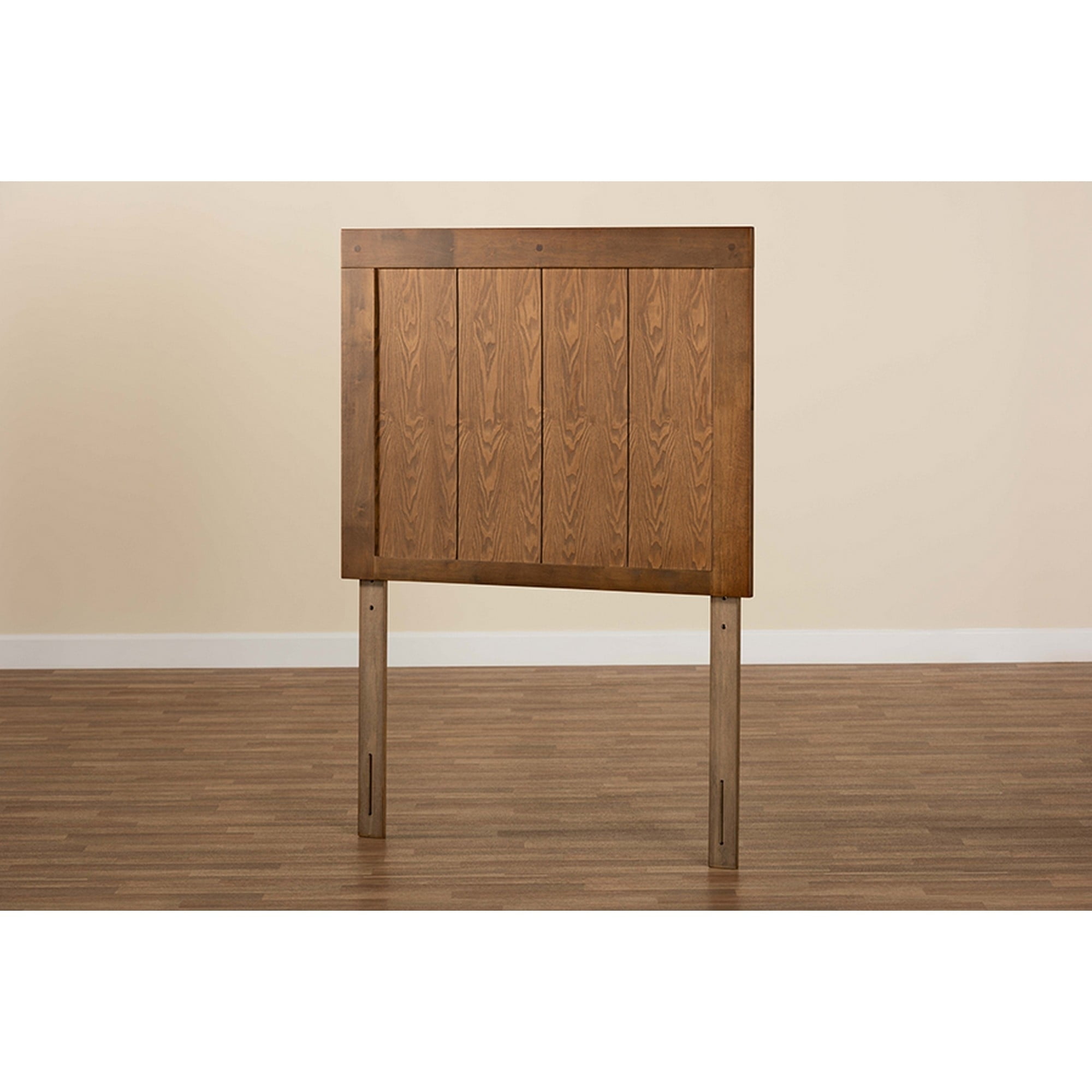 Baxton Studio Patwin Modern and Contemporary Transitional Ash Walnut Finished Wood Twin Size Headboard