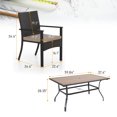 thumbnail image 6 of Alpha Joy 7 Pieces Wicker Outdoor Patio Dining Set Chairs&Table Set, 6 of 6