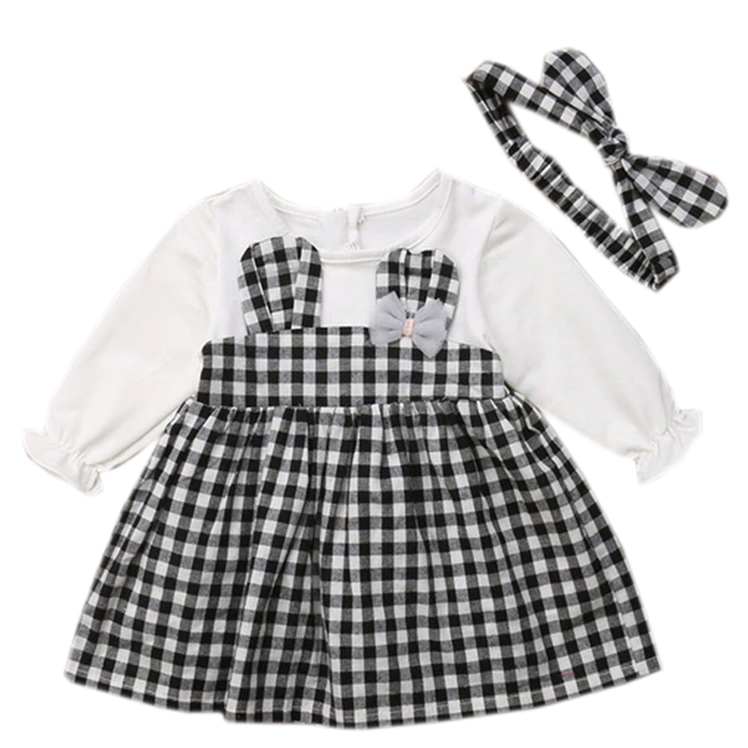 baby girls checkered dress