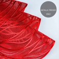 thumbnail image 5 of 6 Manteles Individuales y Posavasos Rojos de Vinilo Prensado,Manteles Individuales Redondos Rosas 15 Pulgadas, Manteles Individuales para Mesa de Comedor, Centro de Mesa de Comedor, 5 of 5