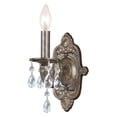 thumbnail image 2 of Paris Market 1 Light Swarovski Strass Crystal White Sconce by Crystorama 5021-WW-CL-S in White Finish, 2 of 2