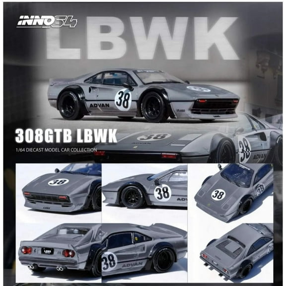 Inno64 Ferrari 308 Liberty Walk (LBWK) - Grey