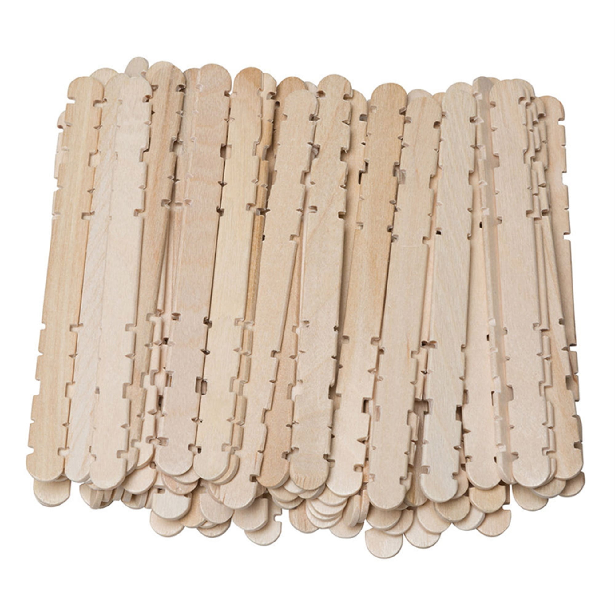 Creativity Street Wooden Craft Sticks, 4.5', Smart, Natural, 80/Pkg